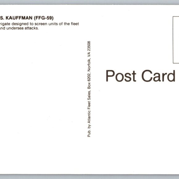 Postcard  Unposted  Warships [Frigates] Lot of 8 Historic Collection #1167 - Picture 6 of 16